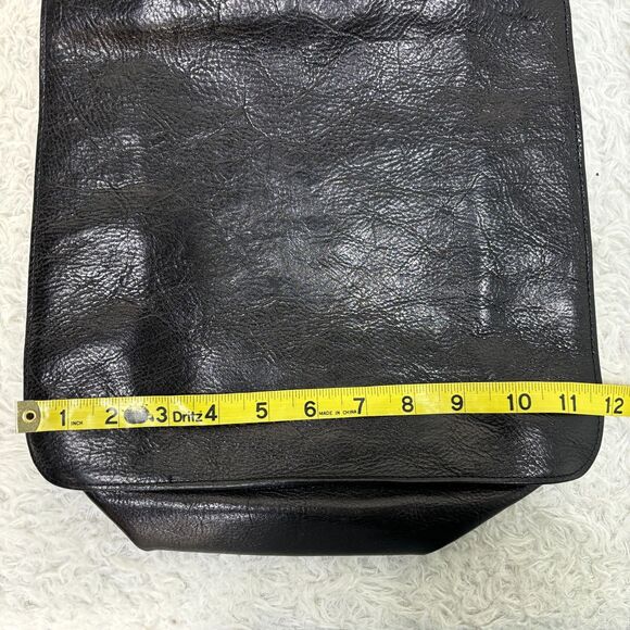 Pelle Studio Wilsons Leather Black Leather Handbag 11x12 - Picture 3 of 5